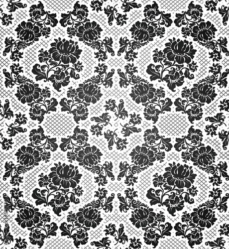 Lace background, ornamental flowers