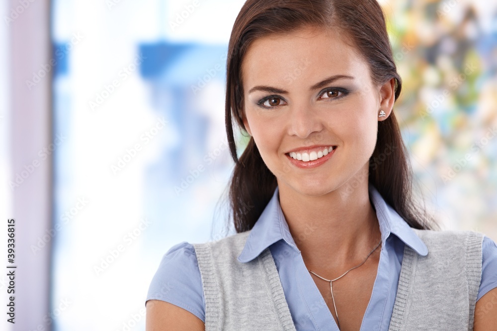 Portrait of beautiful smiling woman