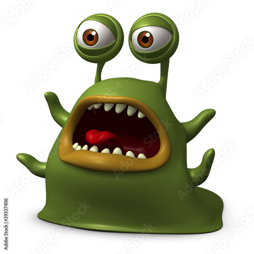 Fotografie green slug monster