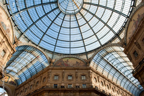 Vittorio Emanuele II shopping gallery. Milan  Italy.