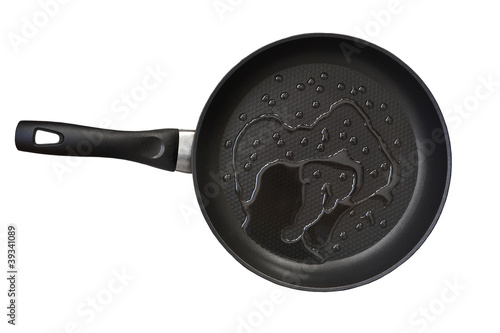frypan with oil