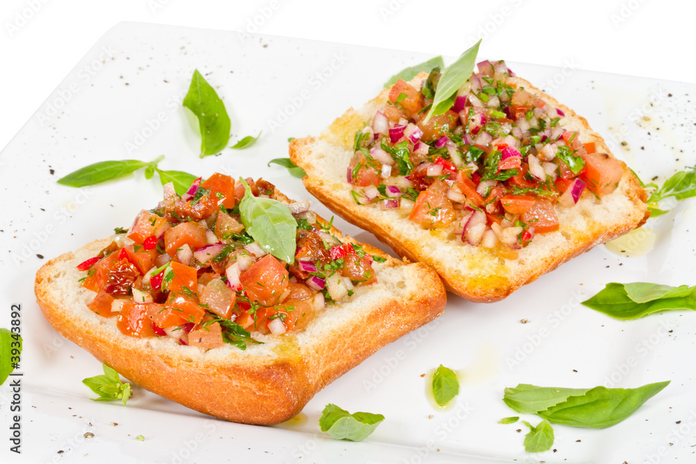 Bruschetta( Italian Toasted Garlic Bread ) with tomato Bruschetta( Italian Toasted Garlic Bread ) with tomato