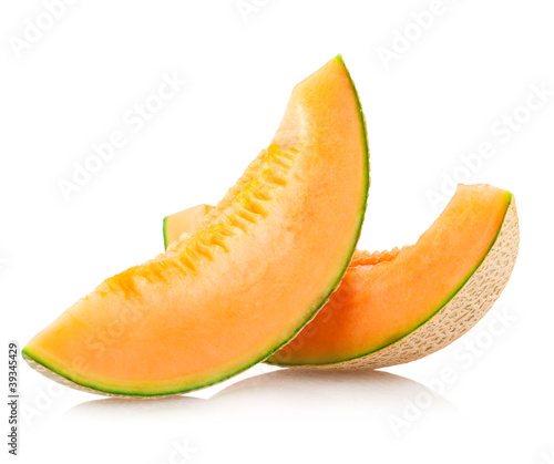Fotografiet cantaloupe melon slices