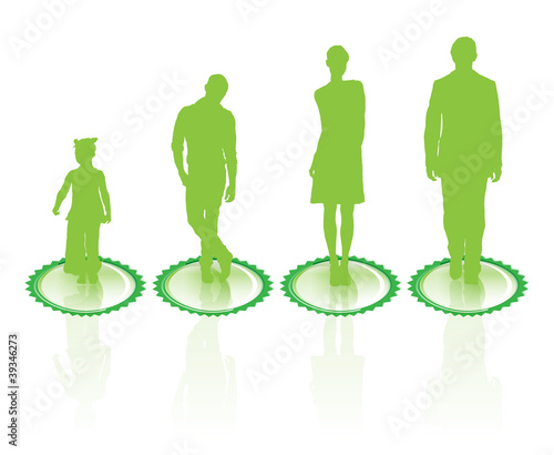 la famille et le réseau : homme, femme, enfant