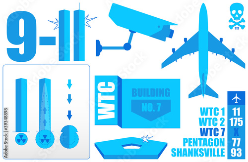Vector Infographics (1/2) *** 9-11 WTC