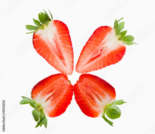 Split strawberries