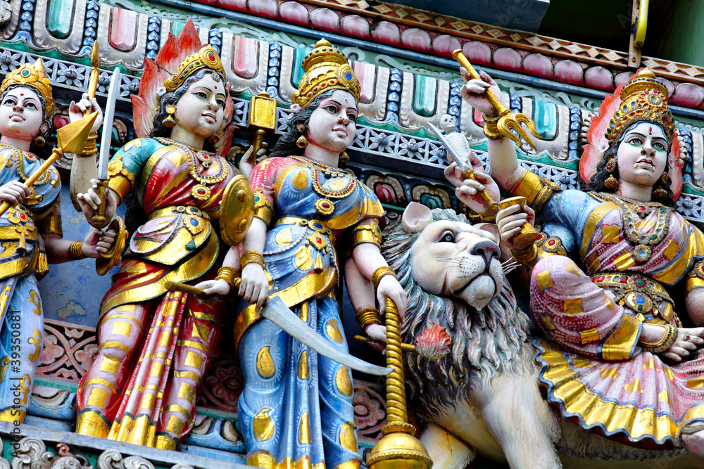 hindu temple statue