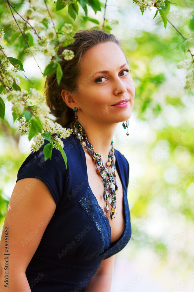 Beautiful woman on nature Beautiful woman on nature
