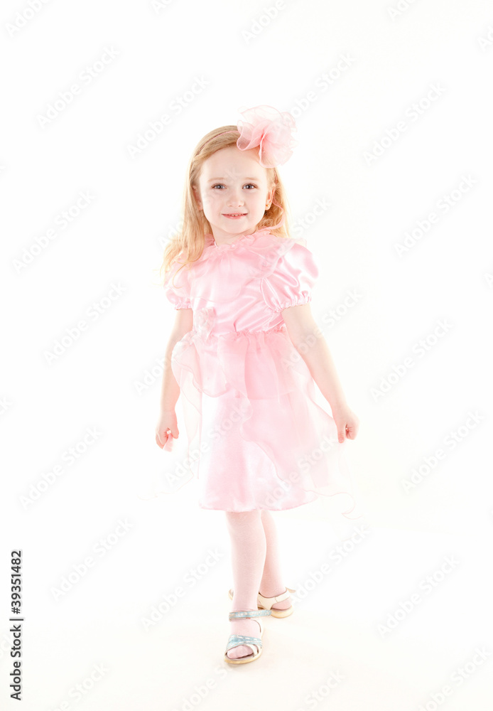 lovely little girl wearing pink dress lovely little girl wearing pink dress