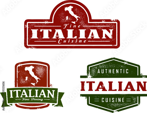 Vintage Italian Restaurant Graphics photo