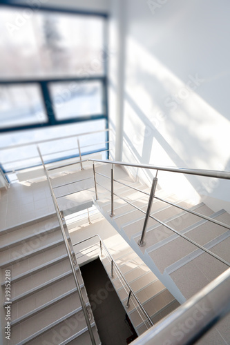 Modern stair in building