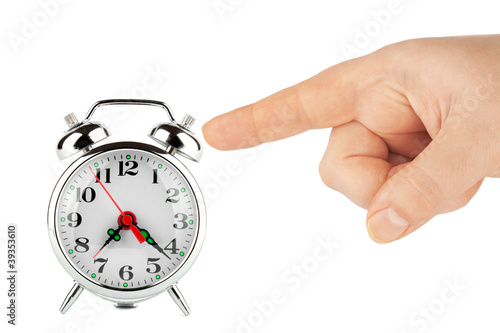 Alarm clock with hands