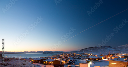 Hammerfest by daytime during winter photo