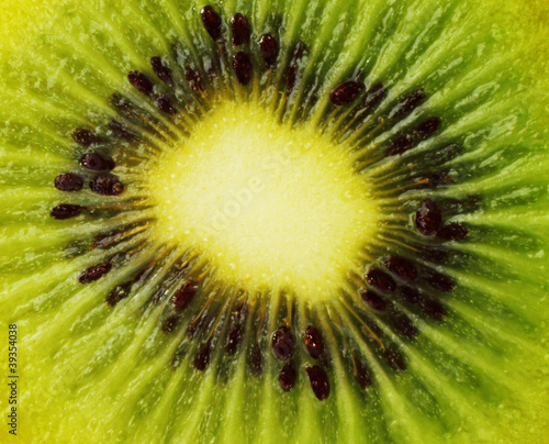 Background of cut kiwi fruit