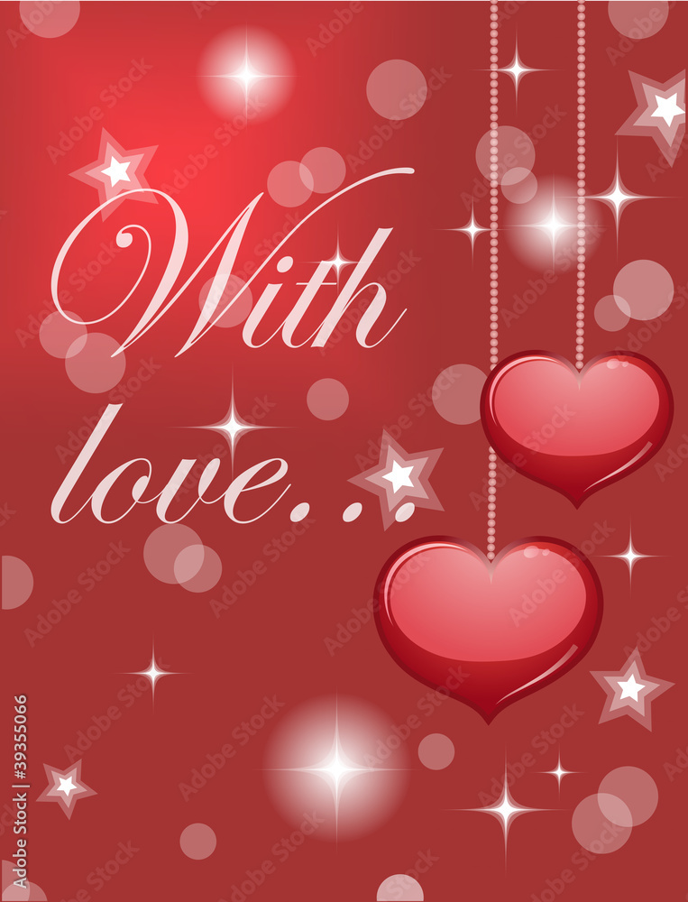 Naklejka premium Love background