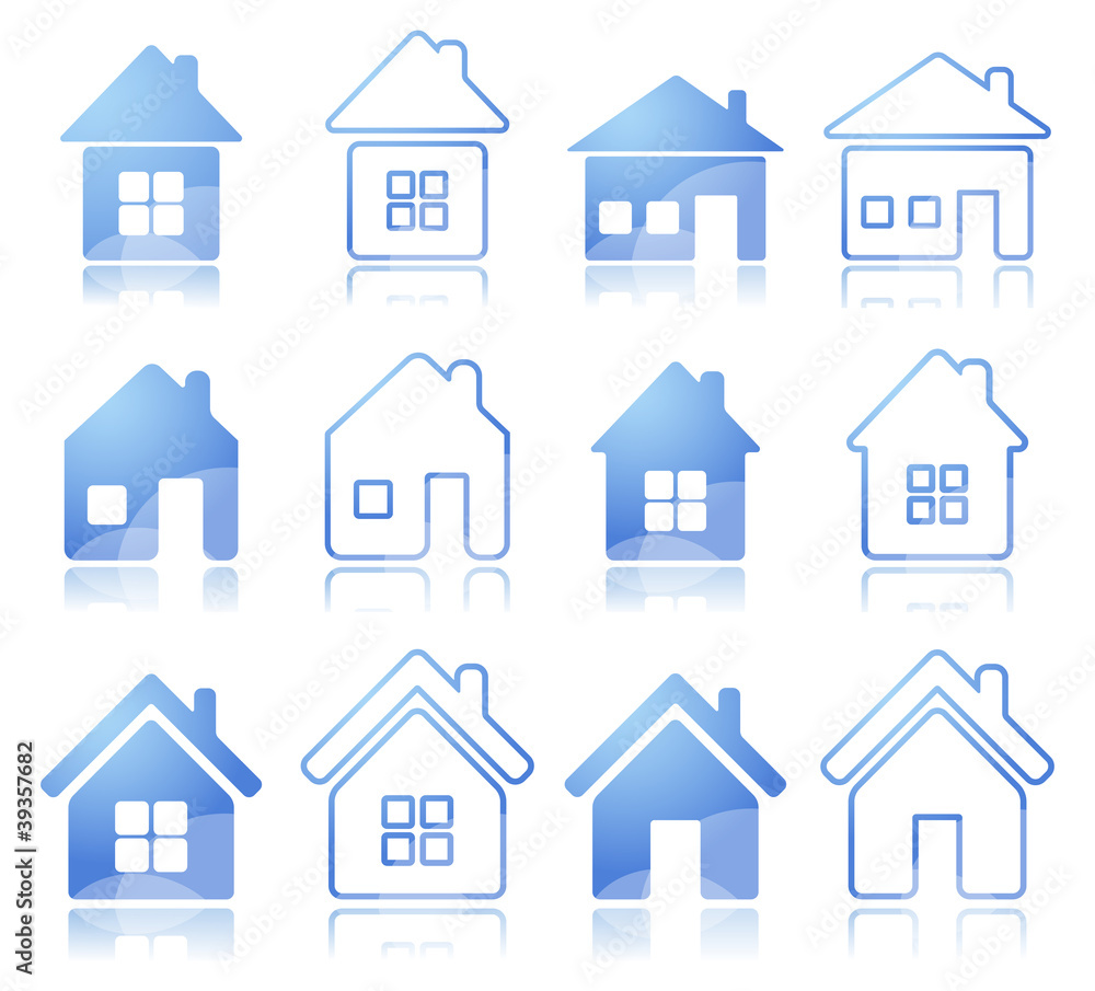Set of house icon Set of house icon