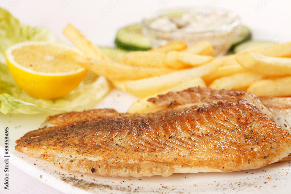 fish with french fries