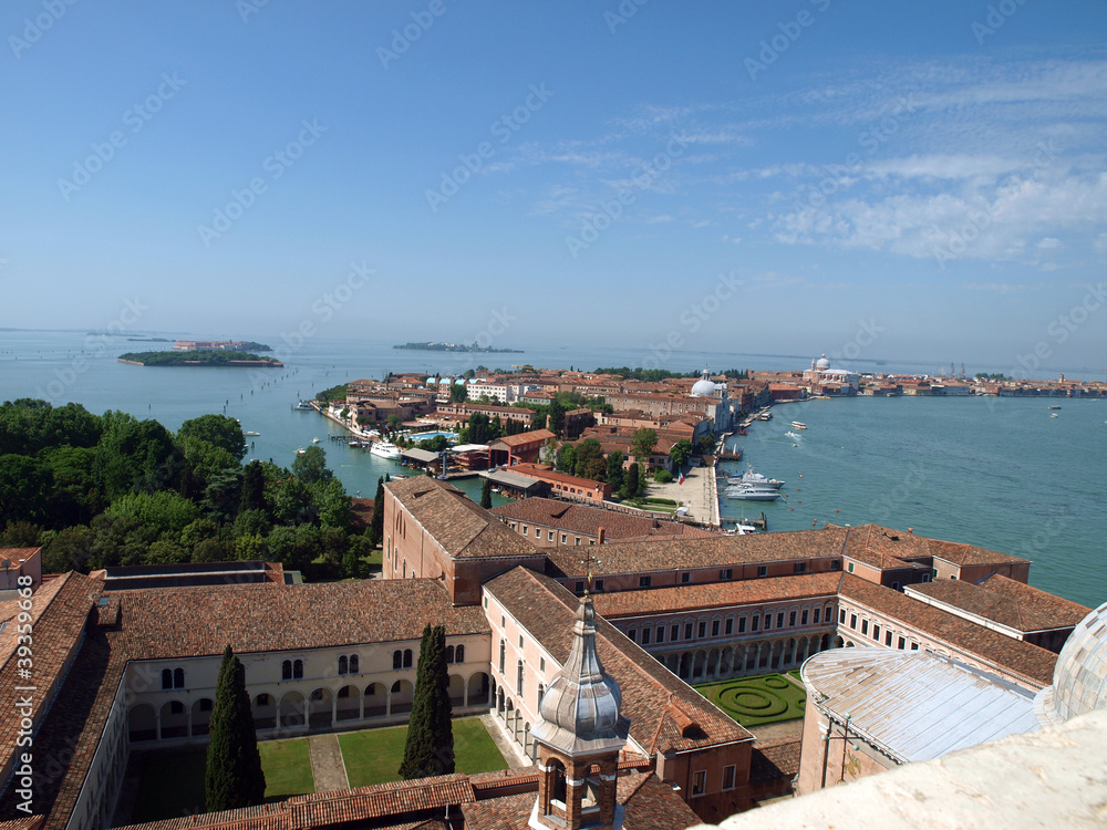 View on Venetian Lagoon and islands