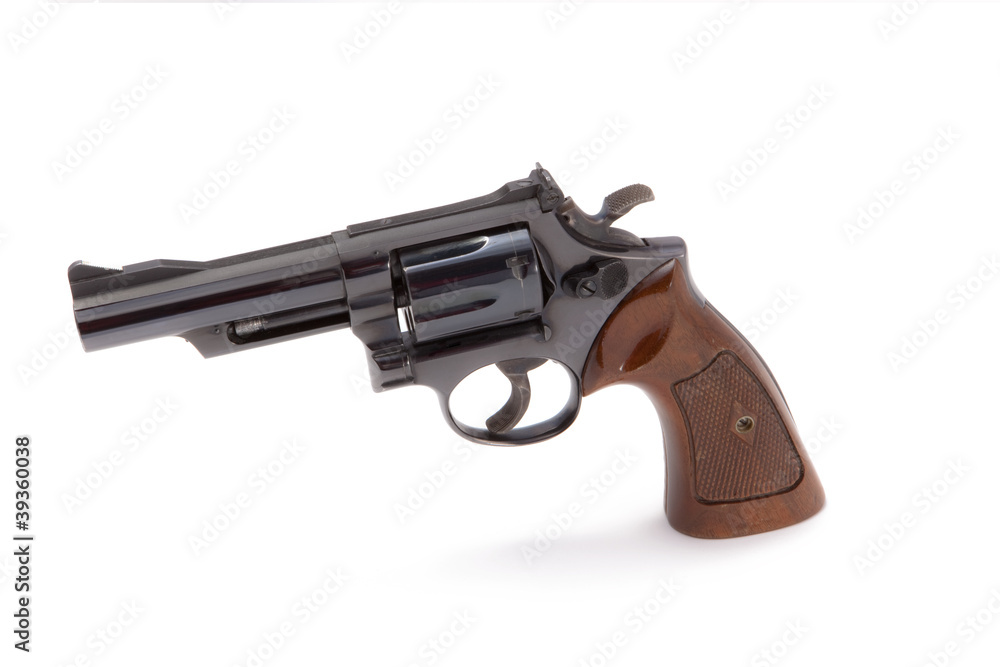 Revolver Isolated on White Revolver Isolated on White