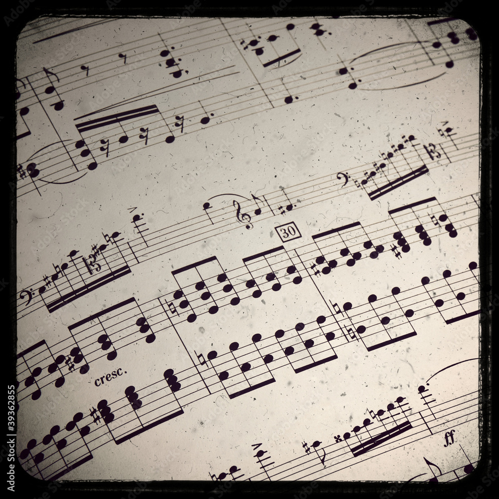 Fototapeta premium Vintage tło muzyczne