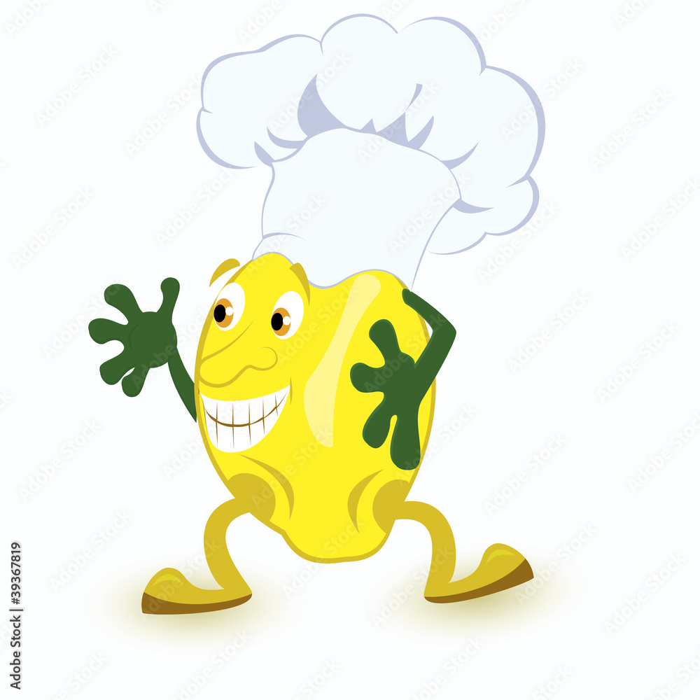 Lemon-cartoon-character-in-chef-hat Lemon-cartoon-character-in-chef-hat