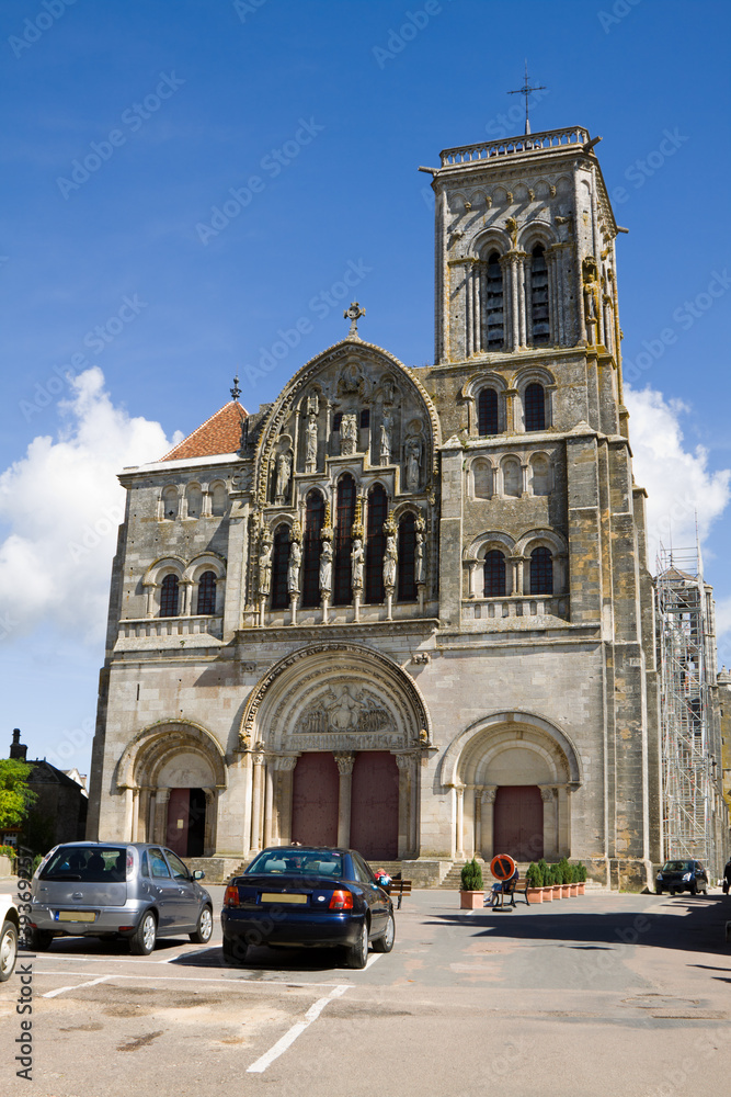 The cathedral of St. Mary Magdalene in Vezelay Abbey in France