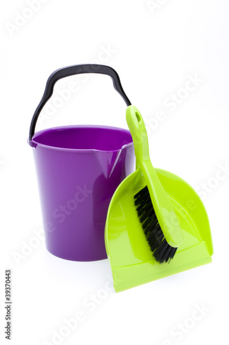 Putzeimer mit Kehrschaufel