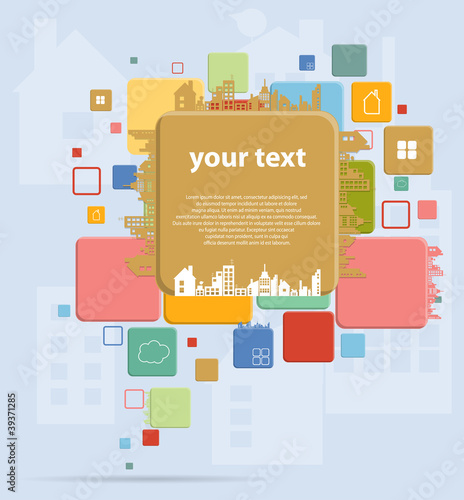 Abstract real estate vector background