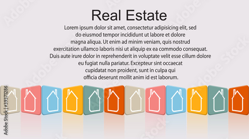 Abstract real estate vector