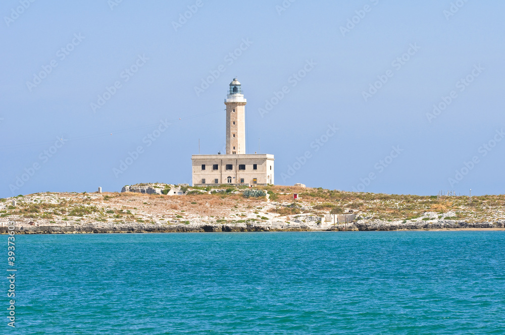 St. Eufemia Lighthouse. Vieste. Puglia. Italy.