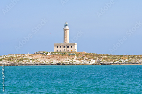 St. Eufemia Lighthouse. Vieste. Puglia. Italy.