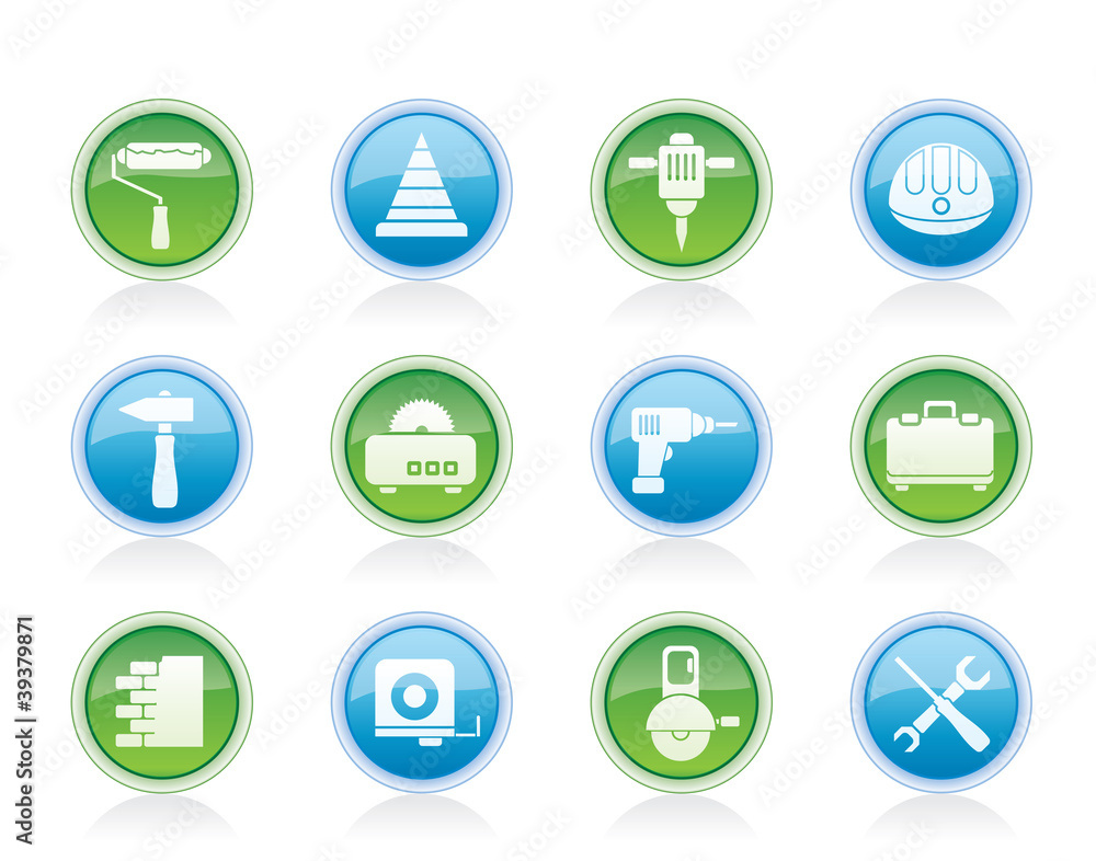 Building and Construction Tools icons Building and Construction Tools icons