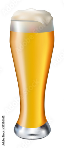 Beer in glass objects