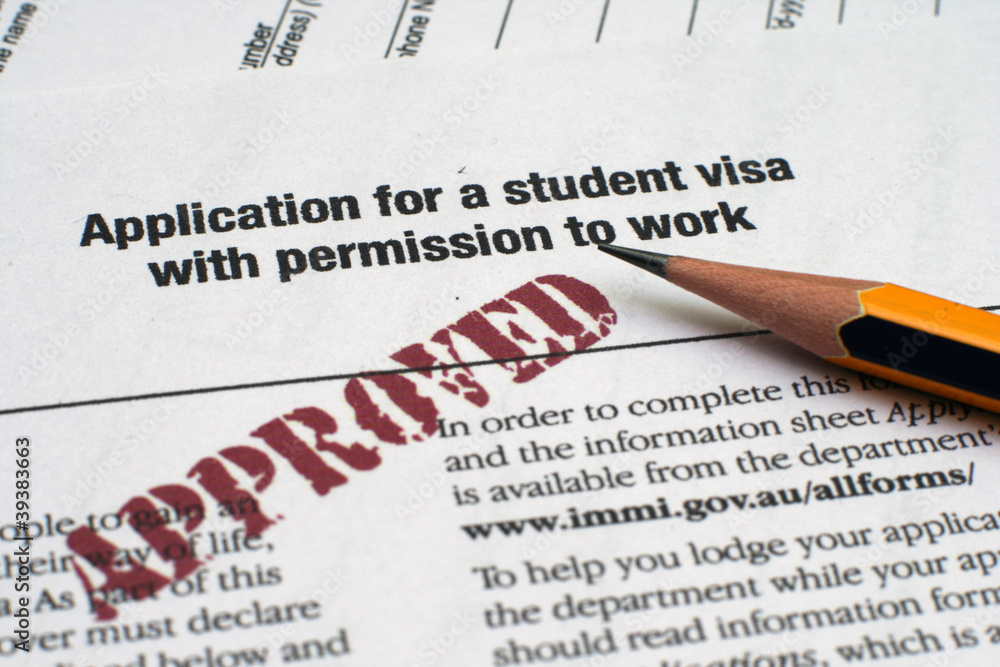 Application for student visa Application for student visa