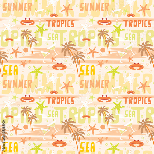 Seamless tropical pattern