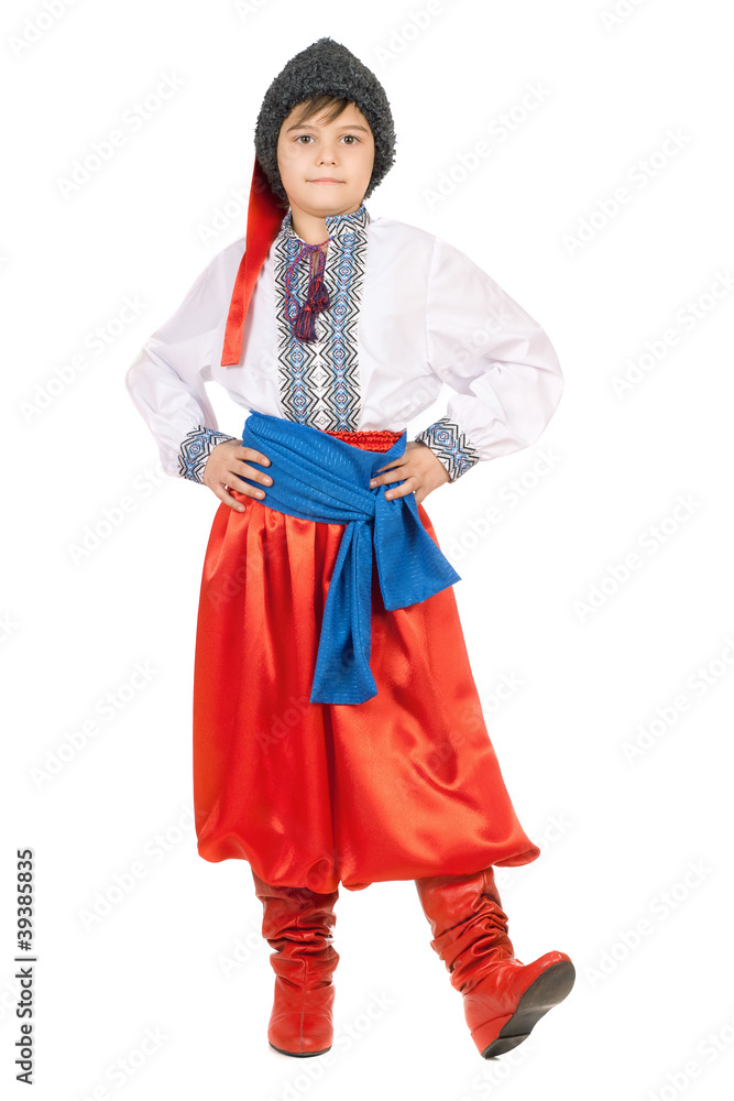 Boy in the Ukrainian national costume