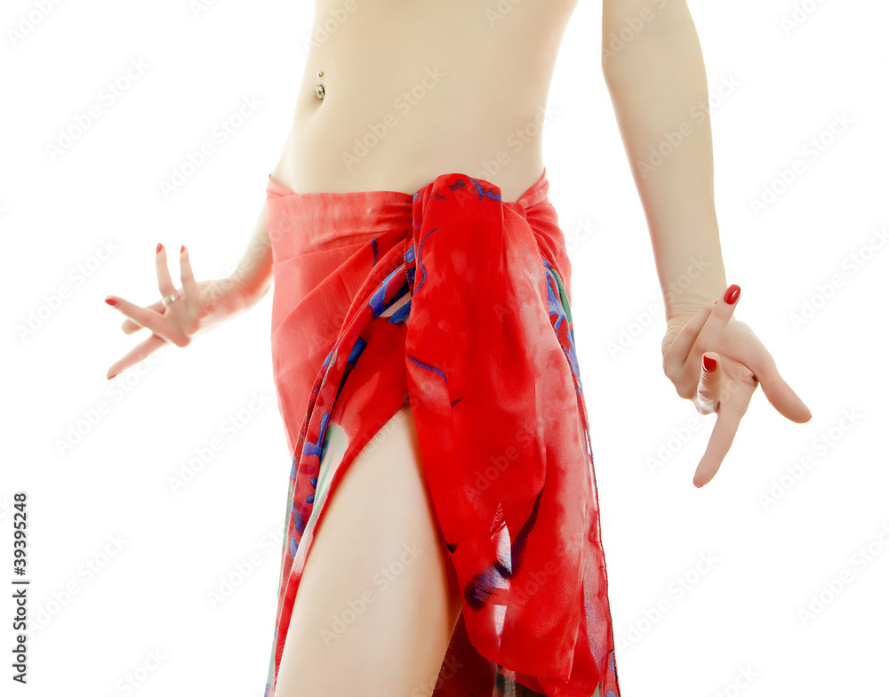 Belly-dancer. isolated on white. Belly-dancer. isolated on white.