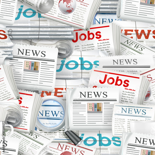 Seamless background newspaper