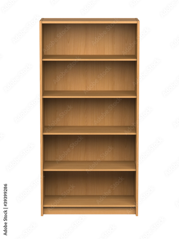 Bookshelf - isolated Bookshelf - isolated