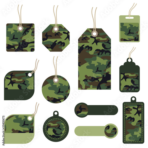 camouflage tags