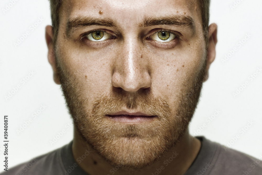 Fototapeta premium male portrait on a white background