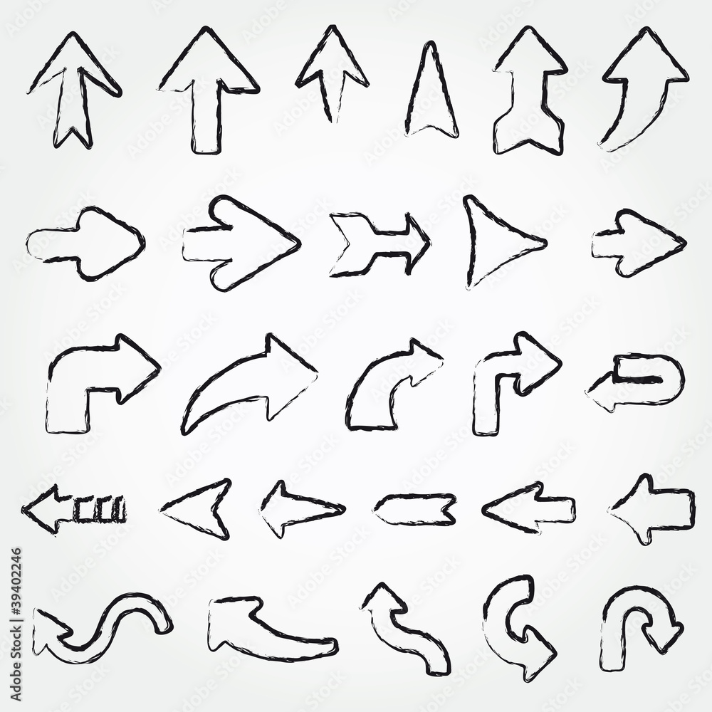 Vector arrows set Vector arrows set