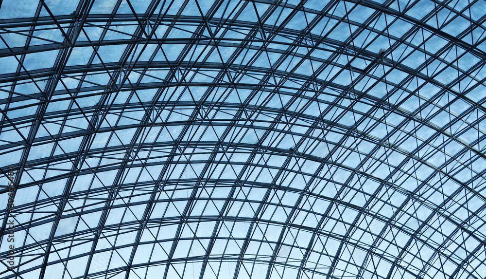 Metal and glass ceiling Metal and glass ceiling