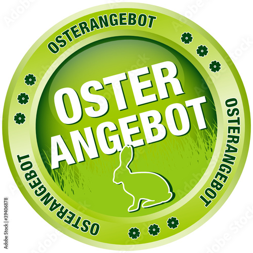 Button Osterangebot Osterhase