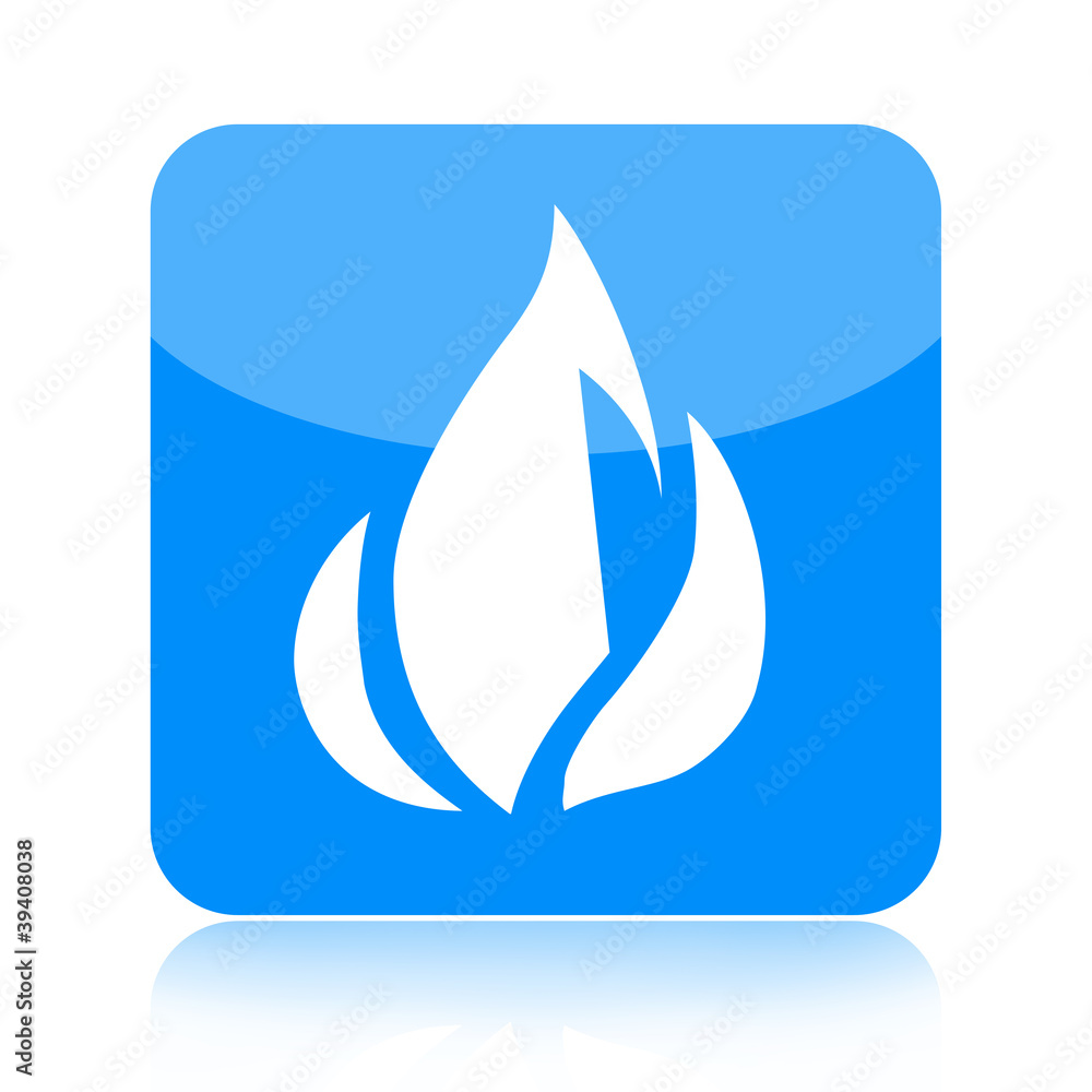 Fire icon isolated on white background Fire icon isolated on white background