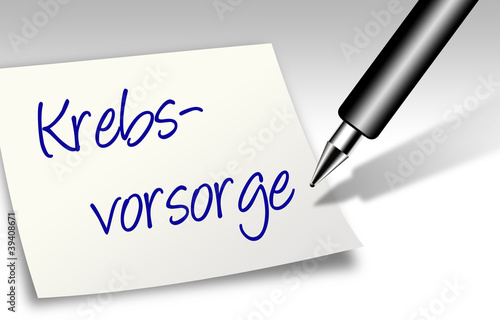 Notiz - Krebsvorsorge