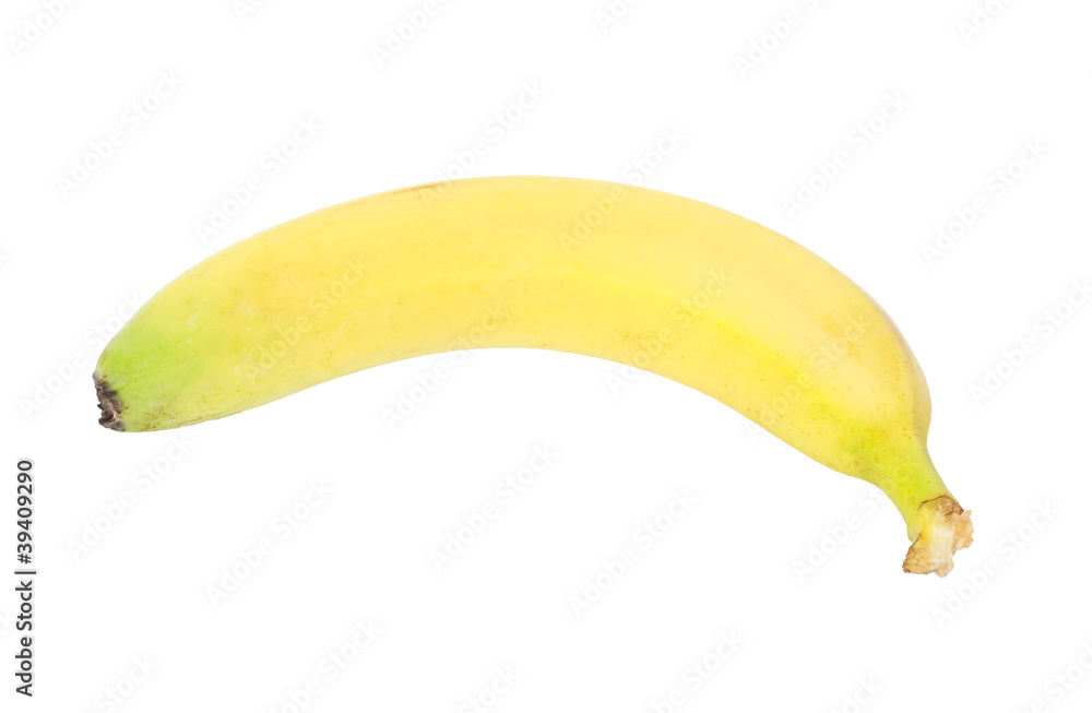 Ripe banana isolated on white background Ripe banana isolated on white background