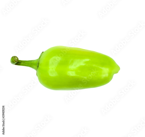 Green Pepper isolated on white background