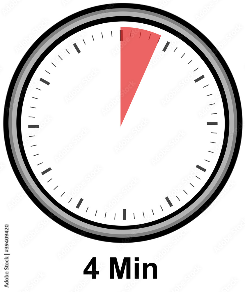 Timer - 4 Minuten Stock-Illustration | Adobe Stock