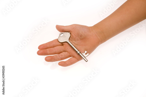 Hand Holding Key